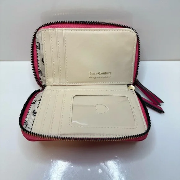 Juicy Couture “Breaking the Rules” Zip Around Wallet – Hot Pink - Picture 6 of 8